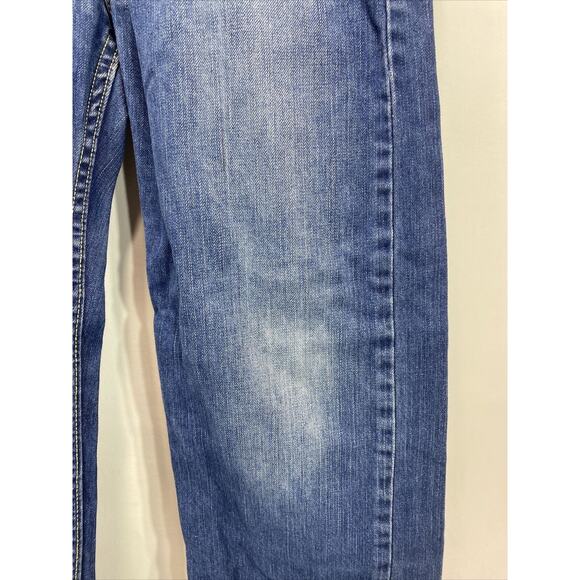 Levi's 514 Straight Denim Blue Jeans Adjustable Waist Boy's (26x26) 12 Regular - Picture 8 of 8